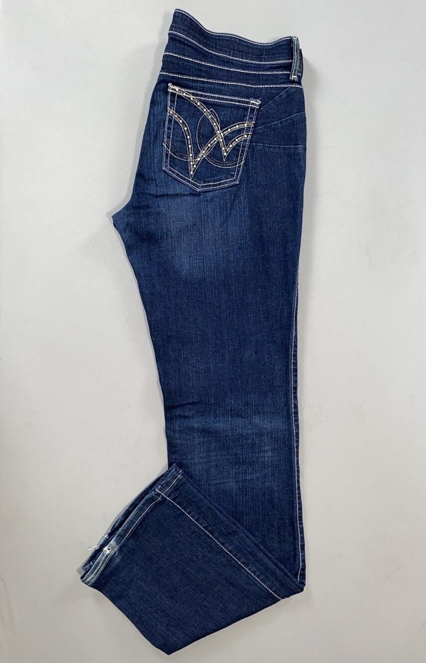 Wrangler Q-Baby No Gap Waistband Bootcut Western Jeans. Women's 11/12 X 36, GUC!